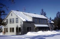 house in the snow
